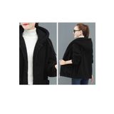 ABB Kapşonlu Oversize Peluş Polo Hırka