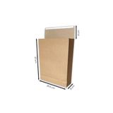 ABB Matbaa 10 Adet Bantlı Kraft Hediye Zarfı Orta Boy (25.5x33x8)
