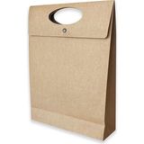 ABB Matbaa 10 Adet Çıtlı Kraft El Geçme Hediye Zarfı Orta Boy (25.5X33X8)