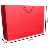 ABB Matbaa 10 Adet Kırmızı Karton İpli Çanta Kağıt Poşet (55X37X12)