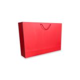 ABB Matbaa Karton İpli Hediye Çantası, 10 Adet, Kırmızı, 55x37x12 cm, Mat Selefon Kaplı
