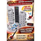 Abba KF-2500 Full Hd Mini Uydu Alıcı Youtube Iptv Wifi Destekli USB HDMI 1080P + Wifi Anten - Yeşil