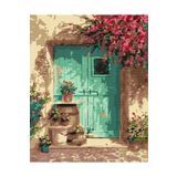 abbara Çerçeveye Gerili Sayılarla Boyama Tablo Seti Kanvas Fırça Boya Dahil 40x50 cm Kasnaklı
