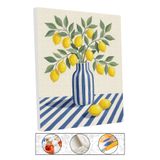 abbara Sayılarla Boyama Çerçeveli Hobi Seti Numaralı Tuval Fırça Boya Dahil GÜNEŞ VAZOSU SERAMİK 40X50 Cm