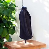 AbbasShop Kürklü Deri Erkek Kışlık Mont Uzun Kesim El Yapımı Erkek Deri Mont Siyah - 2XL