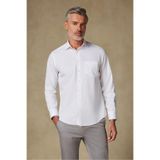 Abbate BB Club Lima Poplin Pamuk Polyester Regular Fit Beyaz Klasik Yaka Erkek Düz Gömlek