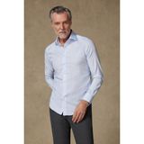 Abbate Donatello Non Iron Twill Pamuklu Slim Fit Açık Mavi Klasik Yaka Erkek Düz Gömlek - Acık Mavi - XL