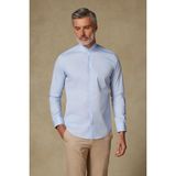 Abbate Mao Poplin Stretch Pamuk Karışımlı Slim Fit Açık Mavi Hakim Yaka Erkek Düz Gömlek - Acık Mavi - 2XL