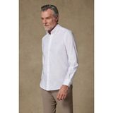 Abbate Matteo Non Iron Oxford Pamuklu Comfort Fit Beyaz Düğmeli Yaka Erkek Düz Gömlek
