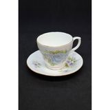 Abbetc Bone China Mavi Gül Vintage Çay/kahve Fincanı 2 Parça 150 ml - 1 Adet