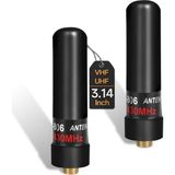 Abbree Amatör Radyo 1.96-Inç 2pack Mini Anten Dual Band Sma-Dişi Vhf/uhf Anten Baofeng Uv-5r 5rm - Çok Renkli