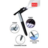 Abbruch 4in1 Dokunmatik Kalem Fenerli Telefon Standı Tükenmez Kalem Tablet Telefon Uyumlu Stylus Pen Çizim