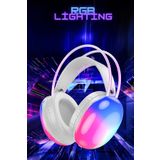 Abbruch Bluetooth Kulaküstü Kulaklık 5.3 Kablolu&kablosuz Oyuncu Kulaklığı Mikrofonlu Gaming Işıklı Kulaklik
