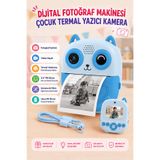 Abbruch Çocuk Termal Yazıcılı Dijital Fotoğraf Makinesi 2.4 İnç IPS Ekran Video Kayıtlı Anında Baskılı Kamera
