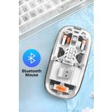 Abbruch Kablosuz Fare Wireless Optik Mouse 5 Tuşlu Çift Modlu Usb 2.4g Sessiz Şarj Edilebilir Dpı Kontrol
