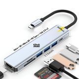 Abbruch Macbook Pro Air Uyumlu 7in1 Type-c 7 Port Çevirici Hub Hdmi Sd Kart Usb 3.0 PD Type-c Dönüştürücü