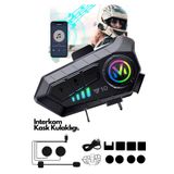 Abbruch Su Geçirmez Bluetooth Kask Kulaklığı Motosiklet İntercom 2000 mah Pil Kapasitesi