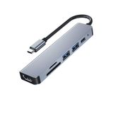 Abbruch Type-c Çoğaltıcı Dönüştürücü 6in1 Hub Macbook Air Pro Uyumlu Hdmi Sd Kart PD Usb Çoklayıcı