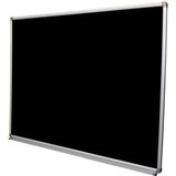 Abc 120X200 Alüminyum Çerçeve Duvara Monte ( Kara Tahta ) Siyah Yazı Tahtası
