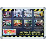 Abc 70X100 Alüminyum Çerçeve Deprem Panosu