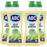 ABC Arap Sabunu 900 ml 4'lü Bitkisel Kaynaklı Doğal Temizlik ve Parlaklık Sağlar