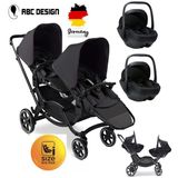 Abc Design 2026 Zoom 2 Coal İkiz Bebek Arabası Travel Sistem I-Size