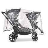 ABC Design İkiz Bebek Arabası Yağmurluk - İkiz Bebek Arabası Yağmurluğu (ABC Design "ZOOM" ile uyumlu)