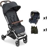 ABC Design Ping Storm - Kabin Boy Bebek Arabası Travel Set (Jixy Siyah Ana Kucağı ile) - Antrasit