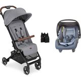 Abc Design Ping Tin Kabin Boy Bebek Arabası - Jixy Antrasit Ana Kucağı Travel Set - Gri