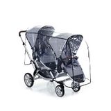 Abc Design Zoom İkiz Bebek Arabası Yağmurluğu - Şeffaf