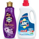 Abc Jel Plus Dağ + Abc Parfumia Konsantre Soft Gizemli Lotus - 60 Yıkama