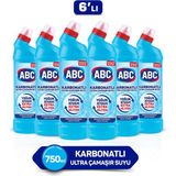 ABC Karbonatlı Ultra Çamaşır Suyu 750 ml Konsantre Yoğun Kıvam Extra Hijyen 6'lı Paket