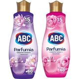 Abc Konsantre Yumuşatıcı 1440 ml Gizemli Lotus+Romantik Gül-2'li - 1,4 lt