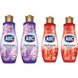 Abc Konsantre Yumuşatıcı Gizemli Lotus +Tutkulu Dahlia 1400 ml 4'lü Set - 1,4 lt