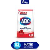 Abc Matik Gül Tutkusu Konsantre Toz Çamaşır Deterjanı 8 Kg – 55 Yıkama, Gül Kokulu, Beyaz Ve Renkli Çamaşırlar İçin