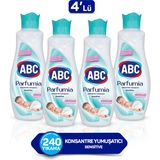 ABC Parfumia Sensitive Kokusuz Konsantre Yumuşatıcı 1440 ml 4'lü Set 240 Yıkama - 5,76 lt
