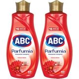 Abc Parfumia Tutkulu Dahlia Beyazlar ve Renkliler Için Konsantre Yumuşatıcı 1440 ml 60 Yıkx 2 Adet - 2,8 lt