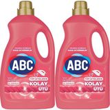ABC Sıvı Çamaşır Deterjan Kolay Ütü 2'li Set 2.7 Lt Beyaz ve Renkliler İçin Özel Formül