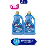 ABC Sıvı Çamaşır Deterjan Leke Karşıtı 2'li Set 100 Yıkama Renkliler İçin Etkili