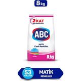 Abc Toz Deterjan Renkliler 8 kg 52 Yıkama Standart Koku ile Etkili Temizlik