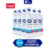 ABC ULTRA ÇAMAŞIR SUYU HİJYEN PLUS 750 GR x 6 - 810 ml