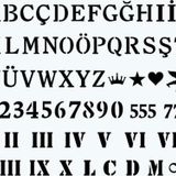 ABC&123 Klasik Font Dövme Şablon Seti