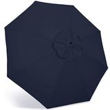 ABCCANOPY 2,7 m Dış Mekan Şemsiyesi Yedek Üst Takım 8 Ribanalı (Lacivert)