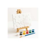 ABCPANO Yılbaşı Noel Baba Tema -Taş Tablo Boyama Seti -22 Cm- Çocuk Aktivite Hobi Sanat Seti