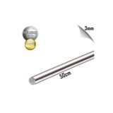 abcpaslanmaz Paslanmaz Çelik Çubuk Mil Ø 3 mm ( 50 Cm x 2 Adet ) 304 Kalite