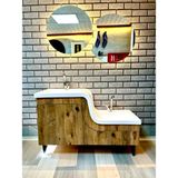 Abdest Lavabosu Çocuk Yaşlı Engelli Abdest Lavabosu Z Lavabo - Ahşap - Sağ