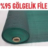 Abdioğulları %95 Gölgelik File 1,5M X 40M Bahçe Çit Örtüsü Meyve