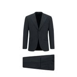 Abdullah Kiğılı 4 Drop Relaxed Fit Rahat Kesim Çizgili Yünlü Beli Lastikli Takım Elbise