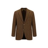Abdullah Kiğılı 4 Drop Relaxed Fit Rahat Kesim Desenli Gofre Ketenli Ceket