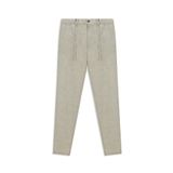 Abdullah Kiğılı 6 Drop Regular Fit Standart Kesim Beli Lastikli İpli Keten Klasik Kumaş Pantolon